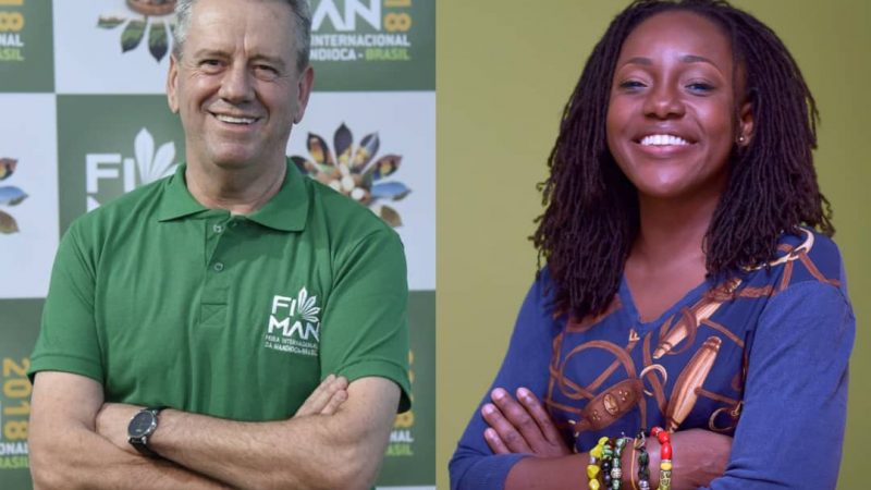 Mr. Mauricio Gehlen, Owner, Podium Alimentos and Ms. Alberta Nana Akyaa Akosa, Executive Director, Agrihouse Foundation