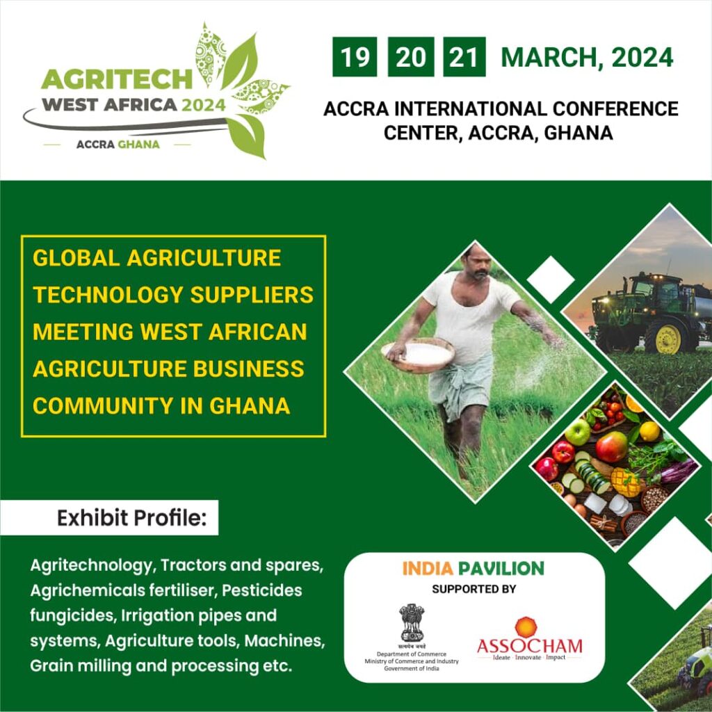 AgriTech West Africa 2024 is happening at the Accra International Conference Center from 19th to 21st March, 2024.