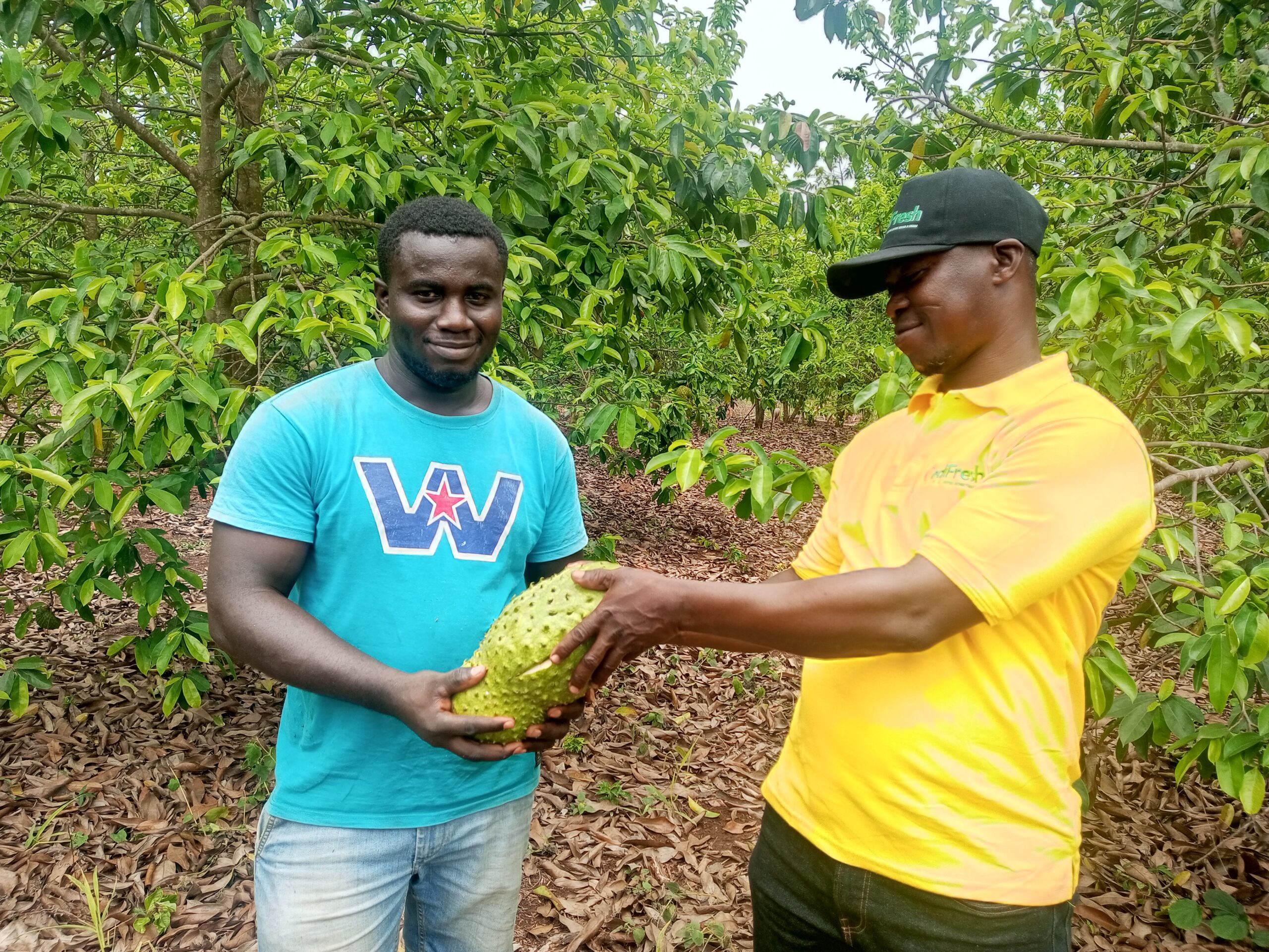 Mr.Paul Ofosu, Operations Manager in the yellow Top