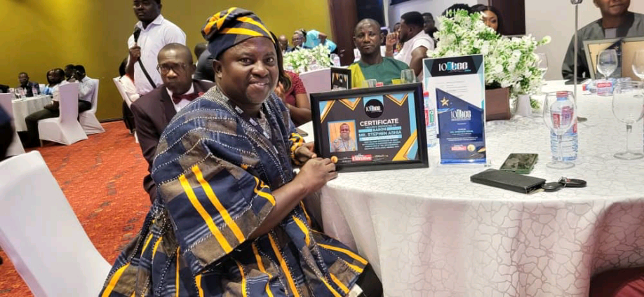 Stephen Ashia   ABOCFA Cooperative CEO wins Ghana’s ‘Most Outstanding Personality’ in Fair Trade & Organic Agriculture
