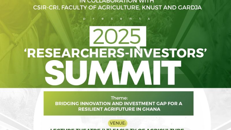 Agri Eye Consult to Host Maiden Agricultural Researchers-Investors Summit in Kumasi