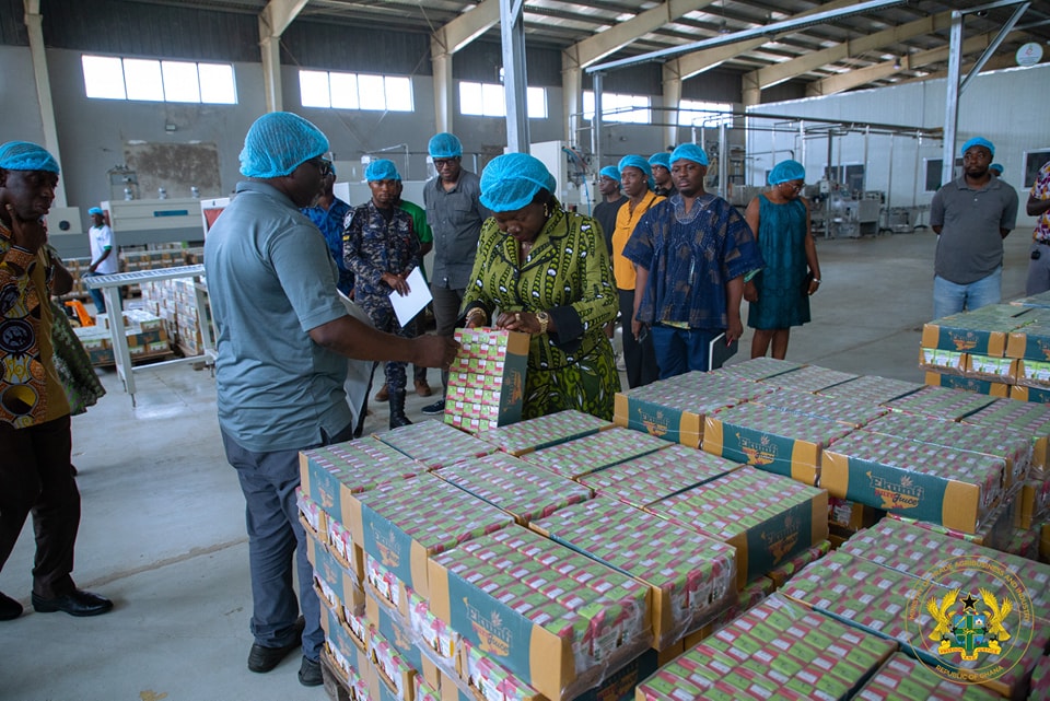 Trade Minister Visits Ekumfi Juice Factory, Pledges Government Support for Expansion